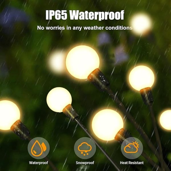 Solar Powered Firefly Light Outdoor Waterproof Solar Garde