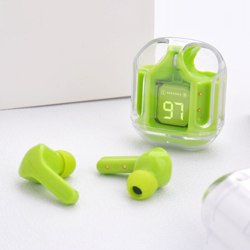 Air 31 Transparent Crystal Bluetooth Wireless Earbuds Head Set