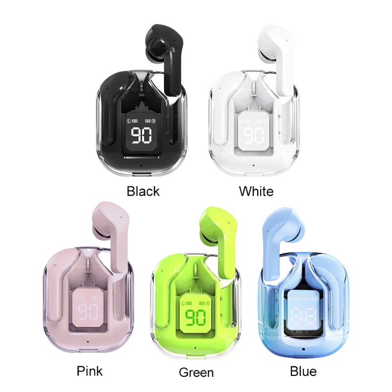 Air 31 Transparent Crystal Bluetooth Wireless Earbuds Head Set