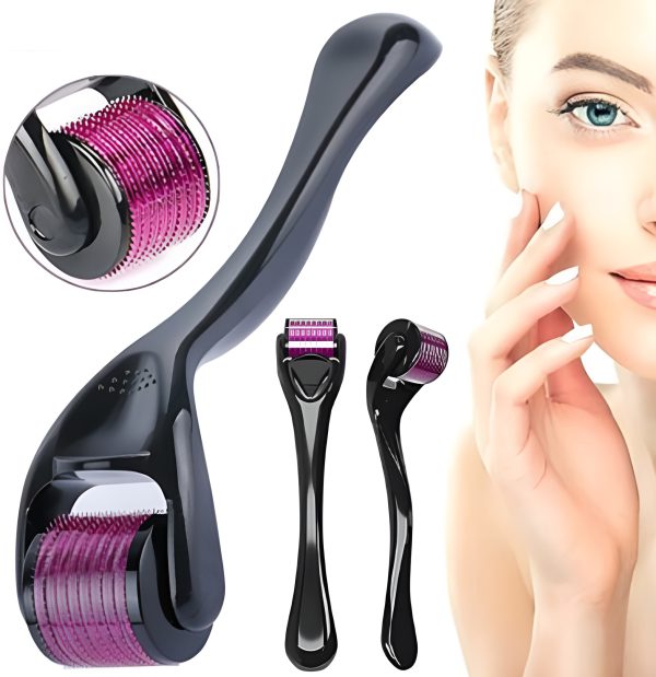 Dynamic Life Derma Roller 0.5mm with 540 Micro Needle for Hair Growth and Facial Skin Therapy|