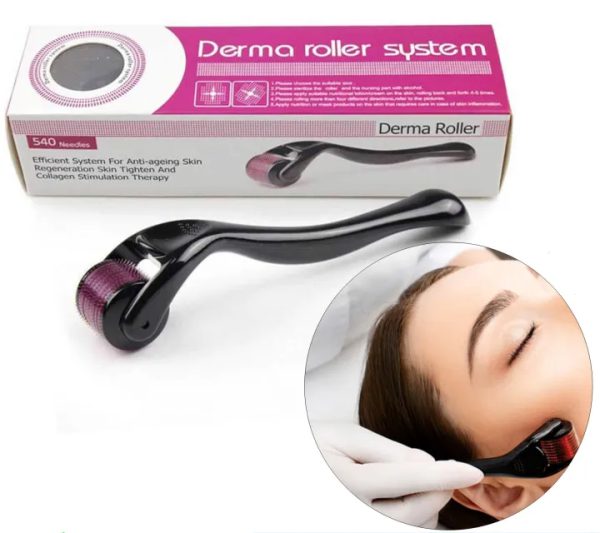 Dynamic Life Derma Roller 0.5mm with 540 Micro Needle for Hair Growth and Facial Skin Therapy|